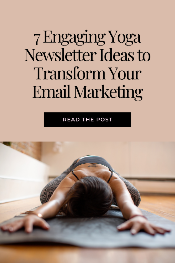 yoga newsletter ideas