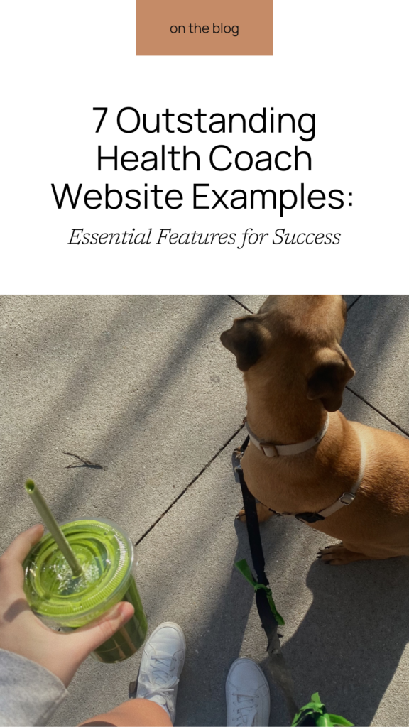 health coach website examples