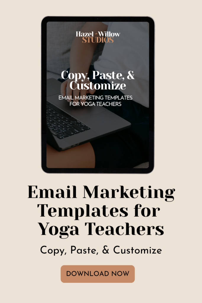 email marketing for yoga teachers